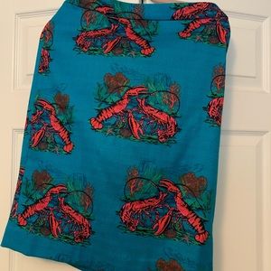 J. Crew Lobster Print Pencil Skirt BNWT 14